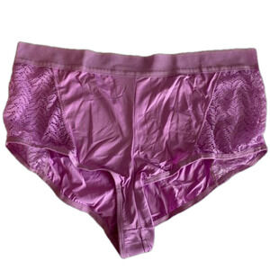 Women Within Comfort Choice New Women's Size 10‎ High Waist Boyleg Brief Purple